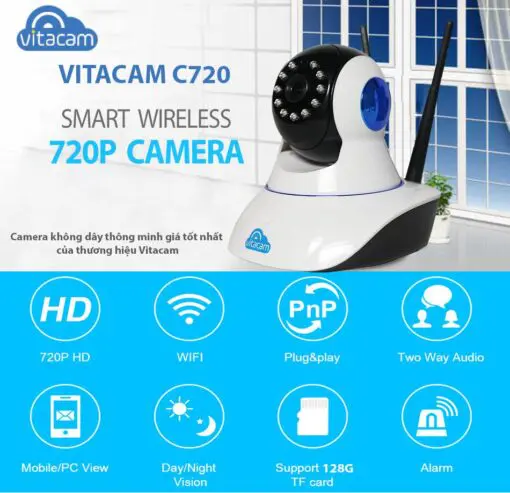 Vitacam C720 - Hd 720P - Camera Ip Wifi