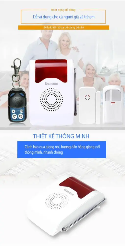 Hệ Thống Báo Động Không Dây Gsm Danmini Y302A