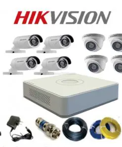 Alternative view of Trọn bộ 8 camera Hikvision HD 1.0 MP-720P báo hành chính hãng