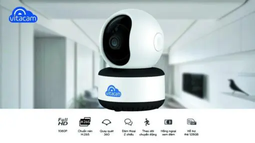 Vitacam C1080 | 2.0Mpx - 1080P- Quay Quét Theo Chuyển Động
