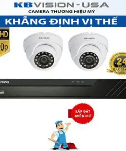 Alternative view of Trọn bộ 2 camera KBVISION HD 720P