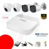 Trọn bộ 4 camera kbvision hd 720 2 Tron Goi 4 Mat Camera Kbvision
