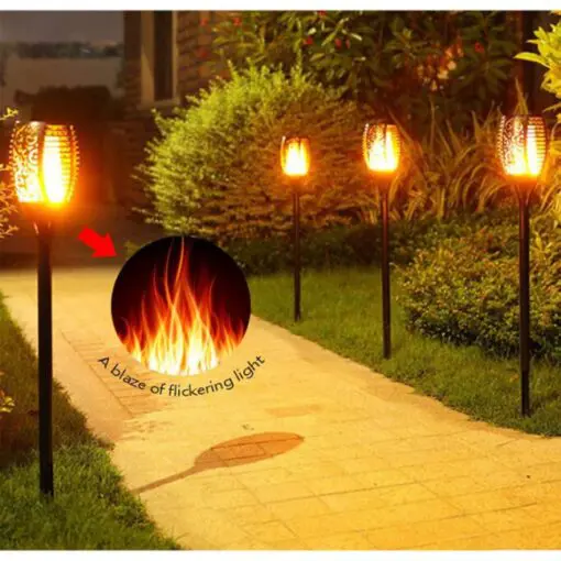 Đèn Ngọn Lửa Trang Trí Năng Lượng Mặt Trời Gv-Pl-Stl
