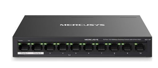 Switch Poe Mercusys Ms110P Tối Đa 250M Chống Sét...