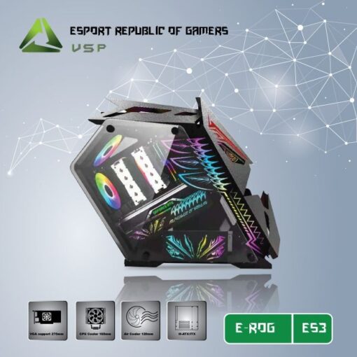 Case Vsp E-Rog Es3 Gaming Black