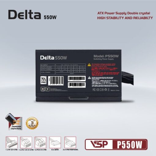 Nguồn Vsp Delta P550W Chính Hãng Giá Tốt Nhất