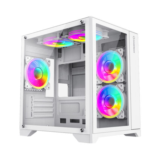 Case Gamemax Infinity Mini White 2 Mặt Kính Cường Lực