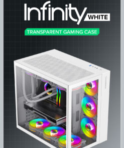 Alternative view of Case GAMEMAX INFINITY Mini White 2 mặt kính cường lực