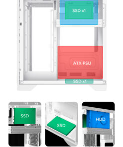 Case gamemax infinity mini white 2 mặt kính cường lực 11 Case Gamemax Infinity Mini White 2 Mat Kinh Cuong Luc 5