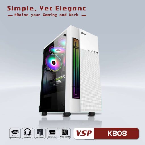 Case Vision Kb08 White Khám Phá Đầy Đủ Tính Năng