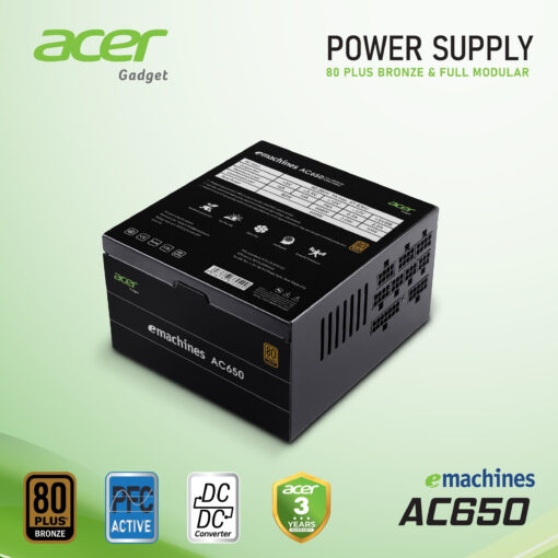 Nguồn Cst Acer Ac650 Fr 650W 80 Plus Bronze Chính Hãng