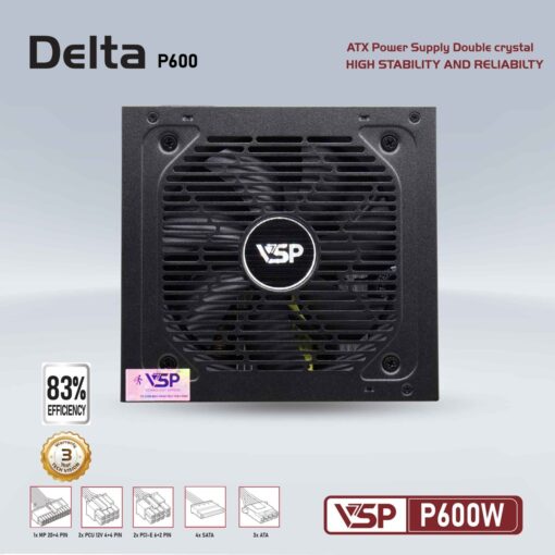 Nguồn Cst Vsp Delta P600W Chính Hãng