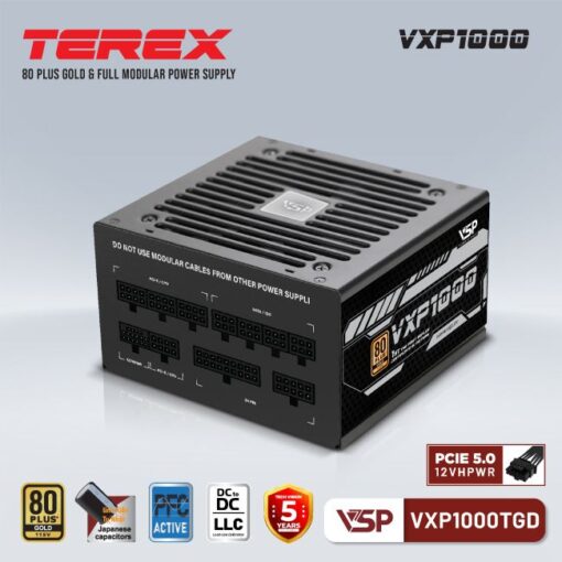 Nguồn Cst Vsp Terex Vxp1000Tgd 1000W 80Plus Gold