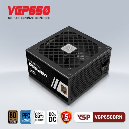 Nguồn Cst Vsp Vgp650Brn 650W 80Plus Bronze