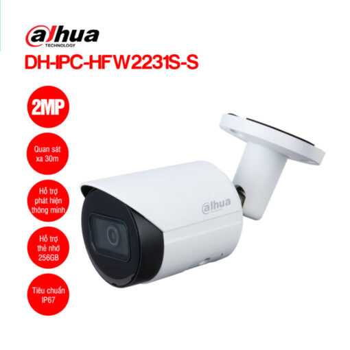 Camera Dahua Dh-Ipc-Hfw2231S-S Độ Phân Giãi 2Mp Cố Định