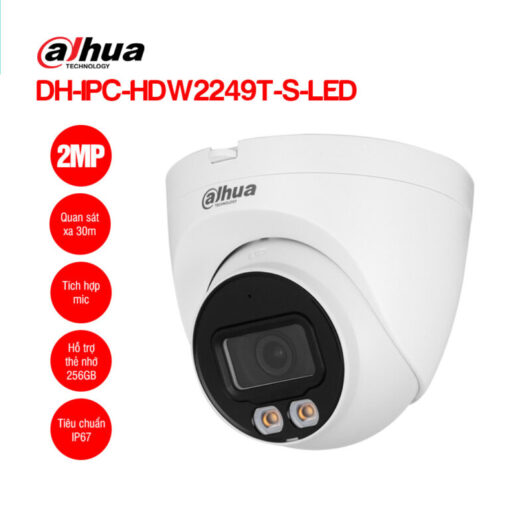 Camera Dome Dahua Dh-Ipc-Hdw2249T-S-Led Giải Pháp Giám Sát Full Hd Toàn Diện