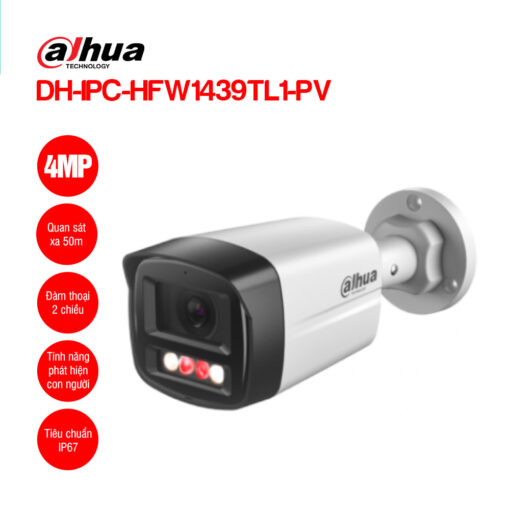 Camera Dahua Dh-Ipc-Hfw1439Tl1-Pv Ip 4Mp