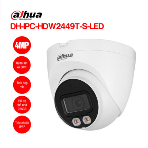 Camera Dahua Dh-Ipc-Hdw2449T Dome Ip 4Mp