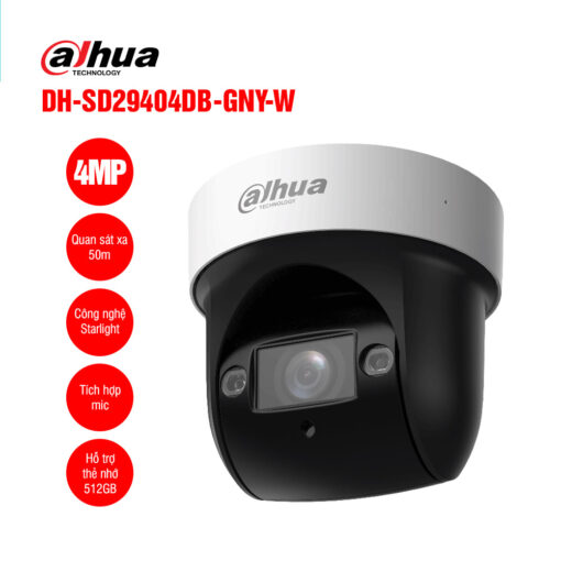 Camera Dahua Dh-Sd29404Db-Gny-W Speed Dome Wifi 4Mp