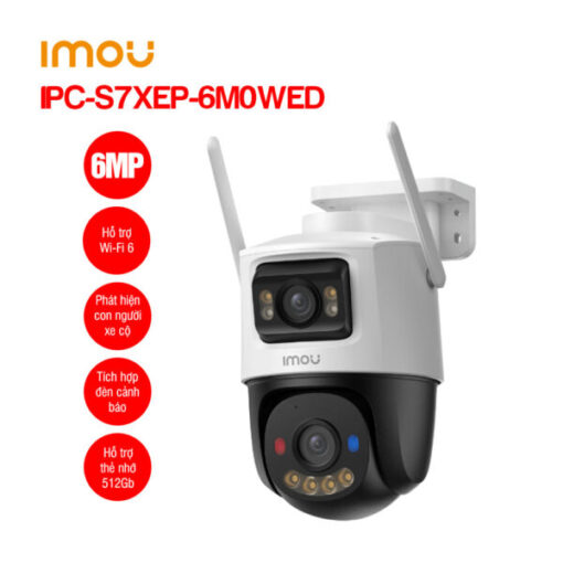 Camera Ngoài Trời 6Mp Imou Ipc-S7Xep-6M0Wed [2 Ống Kính, Quay Quét]
