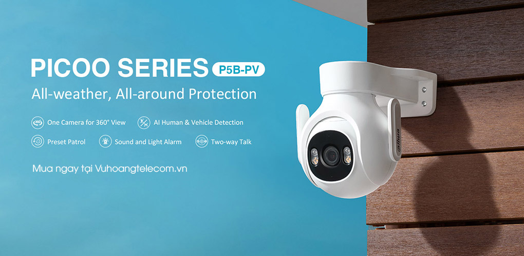 Camera Dahua DH-P5B-PV (PICOO B1 5MP) ngoài trời 8 Camera Dahua DH-P5B-PV (PICOO B1 5MP) ngoài trời