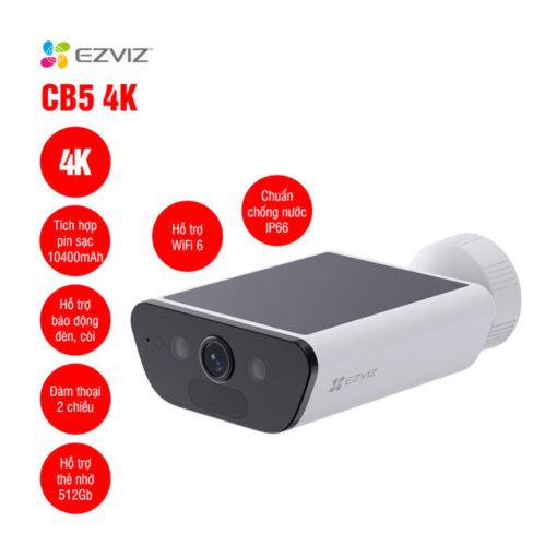Camera Ezviz Cb5 Wifi Dùng Pin 4K