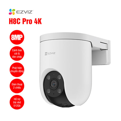 Camera Ezviz H8C Pro 4K 2 Mắt, Quay Quét 360