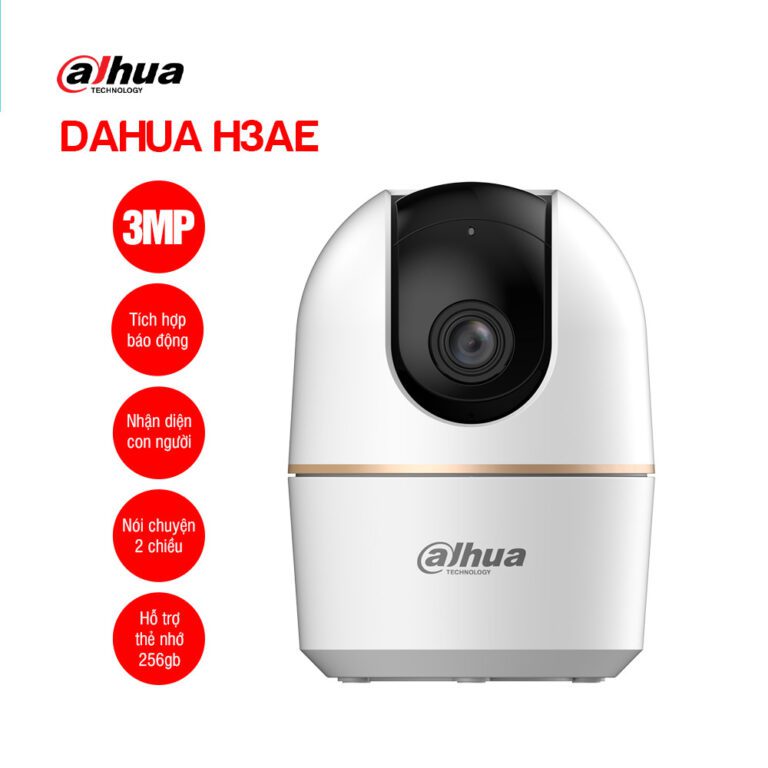 Camera DAHUA DH-IPC-H3AE, Wifi quay quét trong nhà Hero A1 3MP 7 Camera DAHUA DH-IPC-H3AE, Wifi quay quét trong nhà Hero A1 3MP