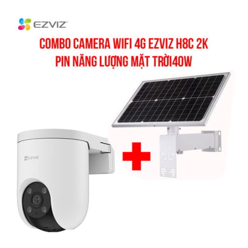 Camera 4G Ezviz H8C 2K + Pin Nlmt 40W
