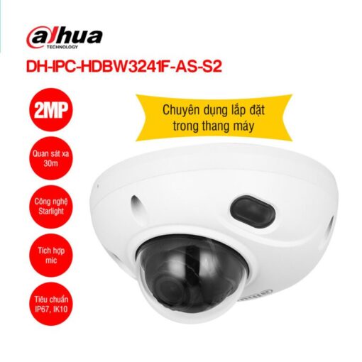 Camera Dahua Dh-Ipc-Hdbw3241F-As-S2 Ip 2Mp