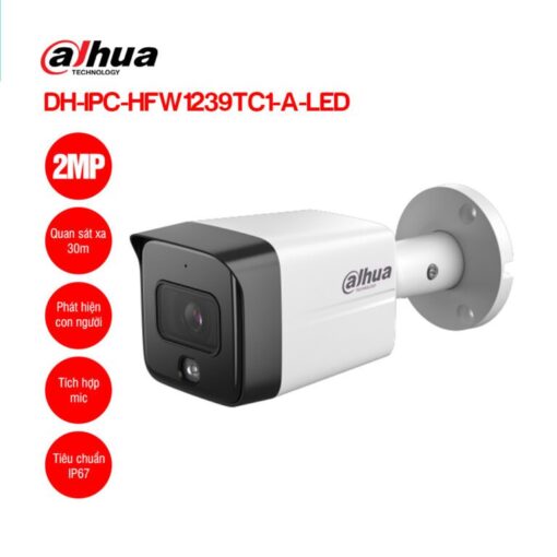 Camera Dahua Dh-Ipc-Hfw1239Tc1 Ip Full Color 2Mp