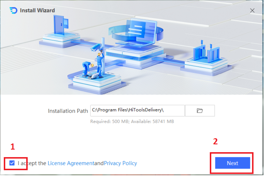 Download hitools delivery và hướng dẫn cài đặt 11 Download Hitools Delivery Với Bước Cài Đặt Ban Đầu Như Hình