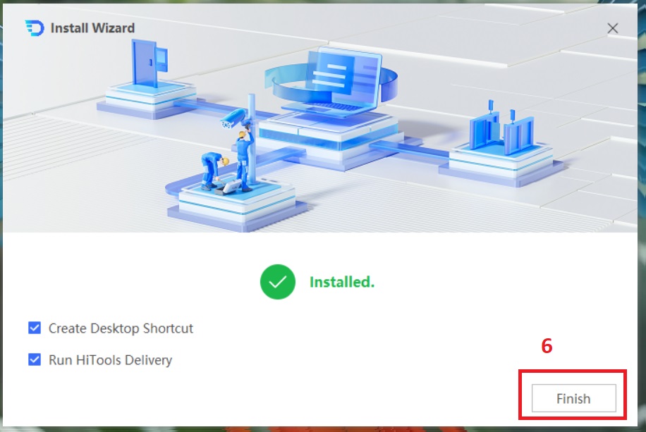 Download hitools delivery và hướng dẫn cài đặt 12 Run The Application