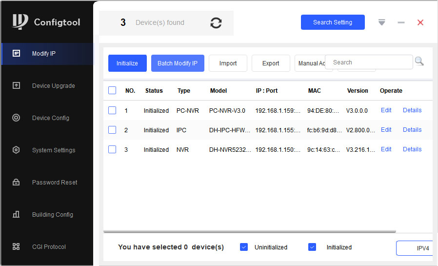 Tải config tool dahua miễn phí 2025: hướng dẫn cấu hình camera ip nhanh chóng 2 Giao Diện Chính Phần Mềm Config Tool Dahua