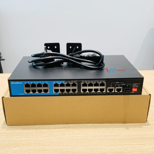 Switch Mạng 26 Cổng Scodeno S200-26Gtcp-Gc-Acr (24 Cổng Poe): Giải Pháp Mạng Hiệu Suất Cao
