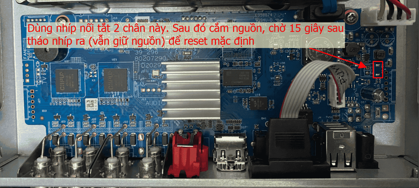 Hướng Dẫn Chi Tiết Reset Mật Khẩu Đầu Ghi Xvr1B08-I