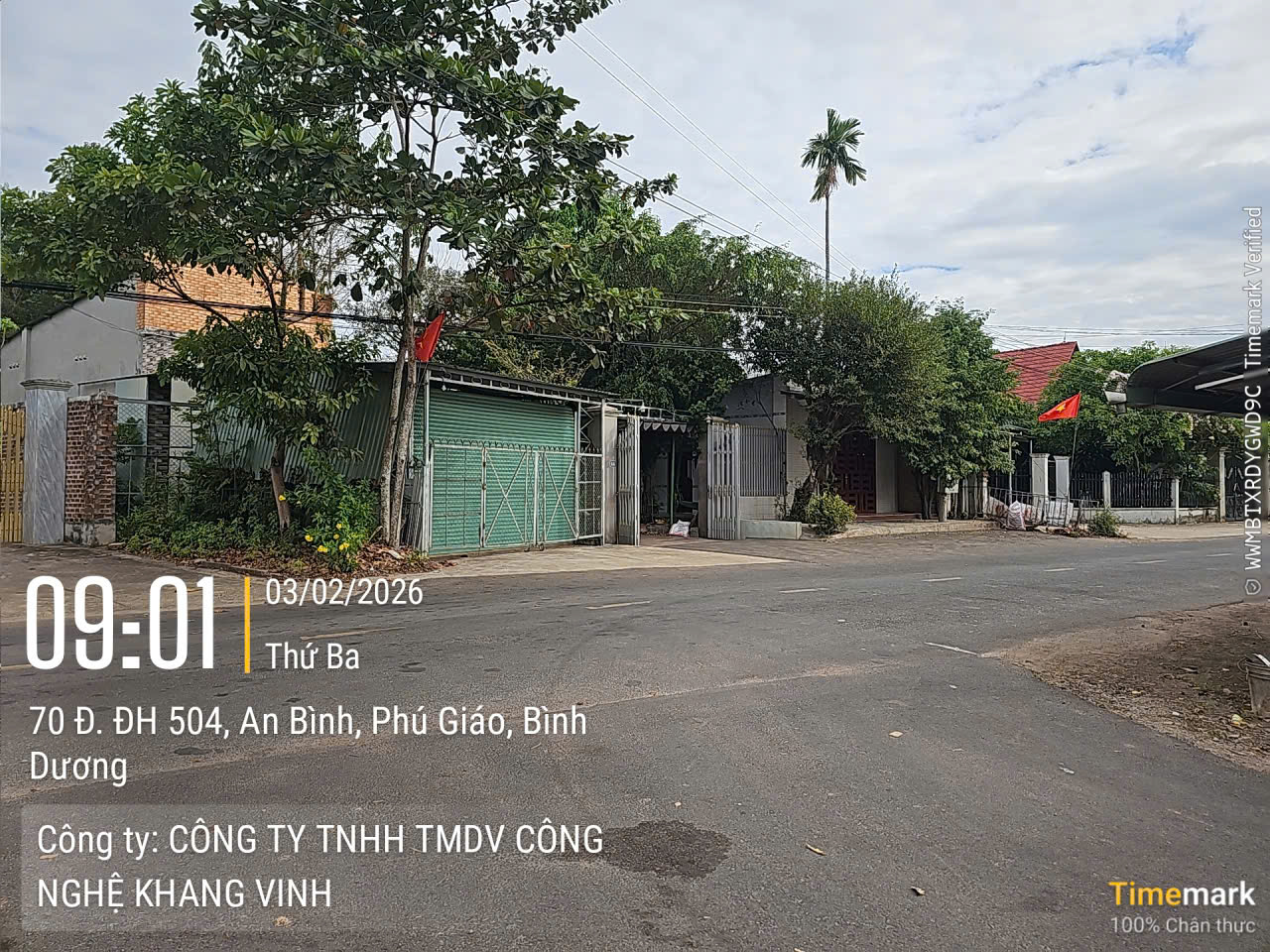 Công trình camera giao thông xã hội hóa tại phú giáo – khang vinh đồng hành cùng an ninh cộng đồng 10 Khảo Sát Tại Đường Đh 504, An Bình, Phú Giáo