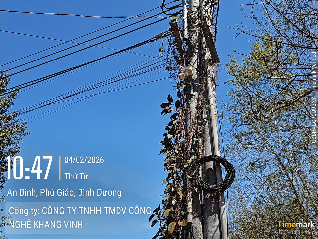 Công trình camera giao thông xã hội hóa tại phú giáo – khang vinh đồng hành cùng an ninh cộng đồng 12 Khảo Sát Camera Giao Thông Ngày 04/02/2026 Tại An Bình