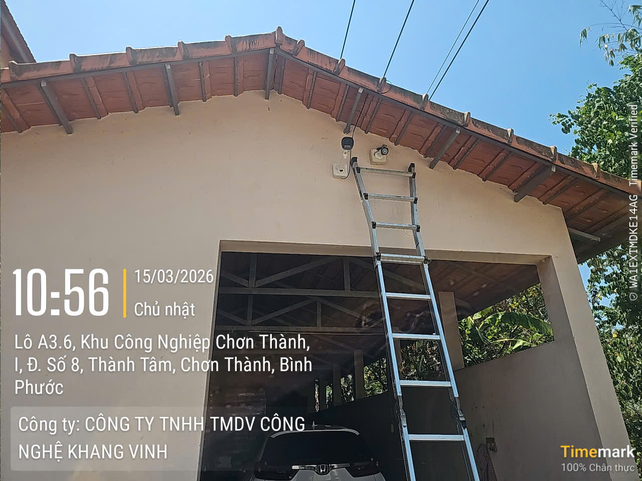 Thi Công Camera Tại Lô A3.6 - 10H56 Ngày 15/03/2026