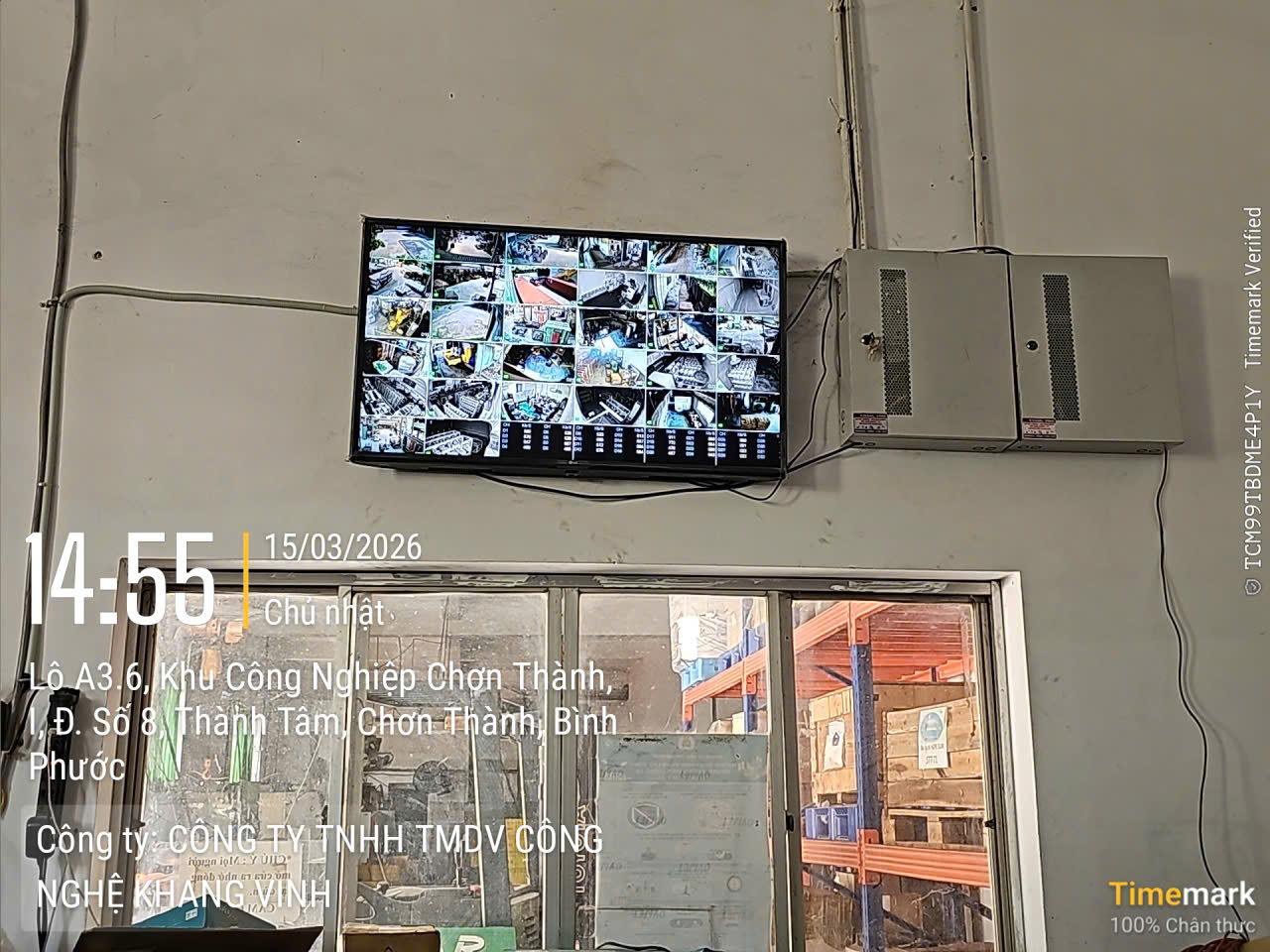 Thi Công Camera Buổi Chiều Tại Kcn Chơn Thành