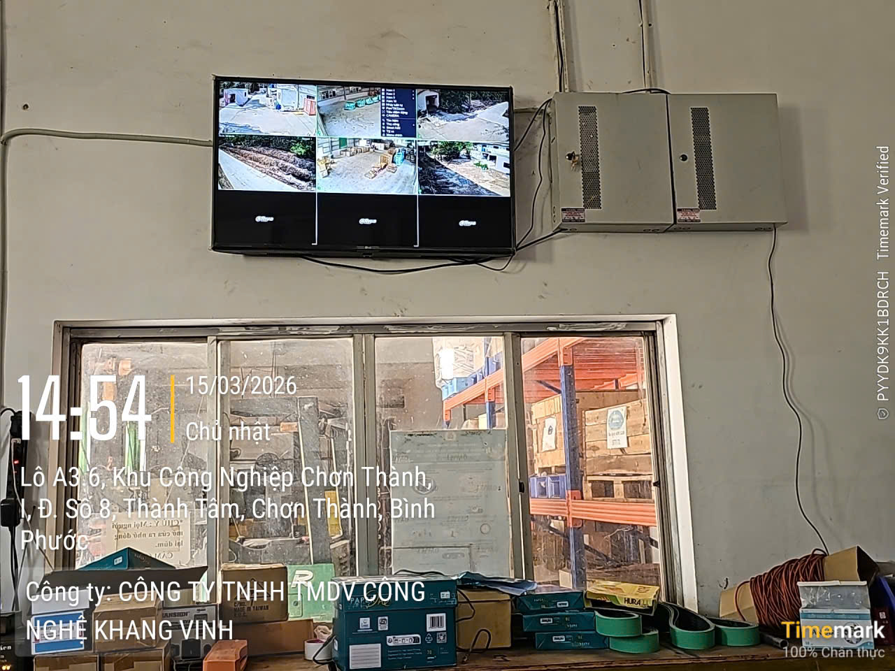 Thi Công Camera Cuối Ngày Tại Kcn Chơn Thành