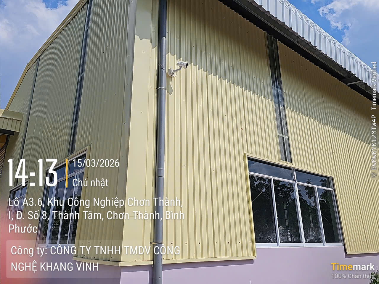 Thi Công Camera Buổi Chiều Tại Lô A3.6